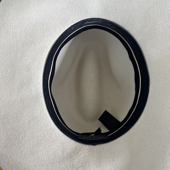 Rag & Bone wool leather trim beige fedora medium - Picture 3 of 6